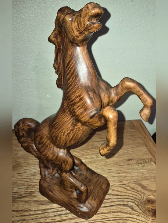 Vintage Ceramic Stallion Horse Statue - Picture 3 of 5